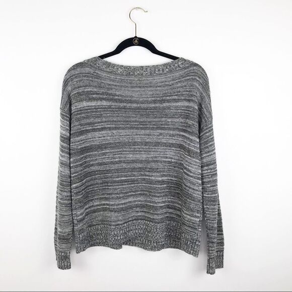 Eileen Fisher gray linen sweater Women’s Size M - Picture 4 of 4